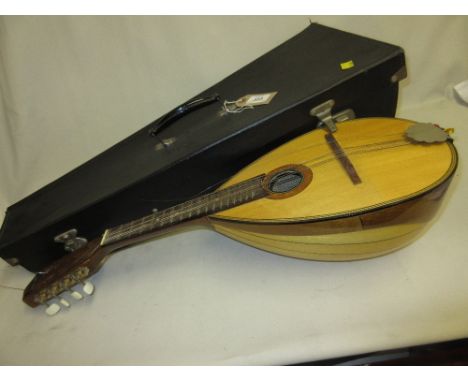 Tatra eight string mandolin in a fitted case