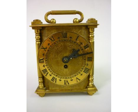 Small brass cased Smiths carriage clock