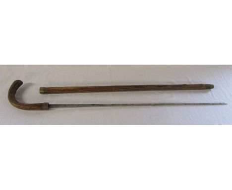 Molf of Birmingham sword stick (total length approx 93 cm)