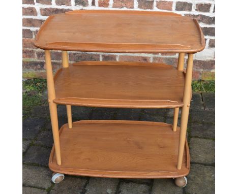 Ercol 3 tier trolley with galleries&nbsp;