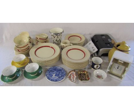 Various ceramics etc inc Royal Crown Derby (2 af), Wedgwood, Spode, Johnson Bros 'Victorian' pattern part dinner service, Ewb