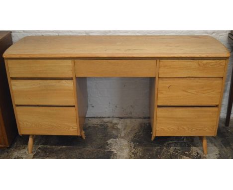 1960/70's Ercol style desk in elm wood L 142cm D 49cm Ht 77cm&nbsp;