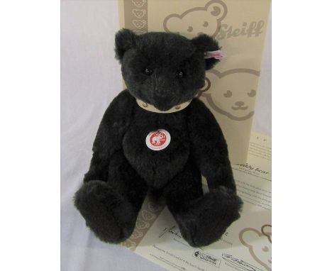 Steiff teddy bear, dark green, with growler, limited edition 82/2008, H 32 cm complete with box and certificate