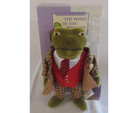 Steiff Wind in the Willows Toad limited edition 24/4000 H 25 cm, with outer box (missing stand/inner section)