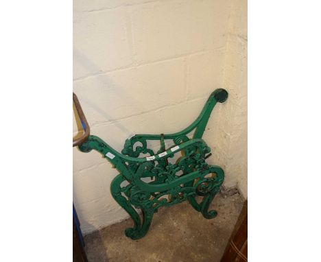 Cast iron bench ends