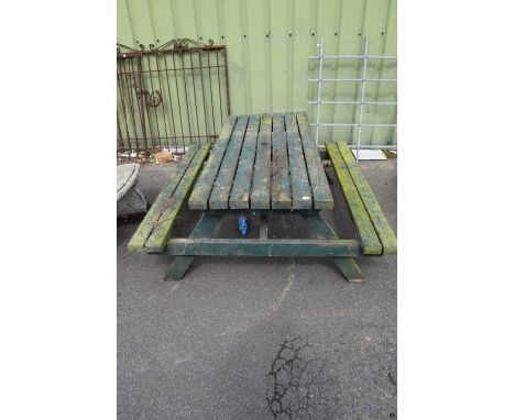 Garden picnic bench