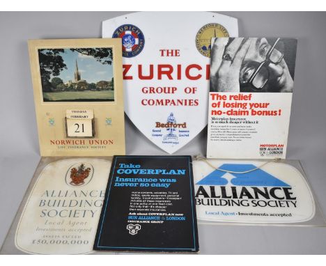 A Collection of Various Vintage Insurance Company Advertising Items 