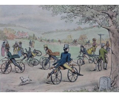 The Hobby Horse, 1819 A horizontal format coloured print published by The Leadenhall Press, July 16, 1891 illustrating a busy
