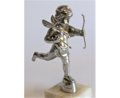 Cubitts Engineering Co. 'Cupid' Mascot A rare plated on brass mascot for the early 1920s marque. In good condition, these mas