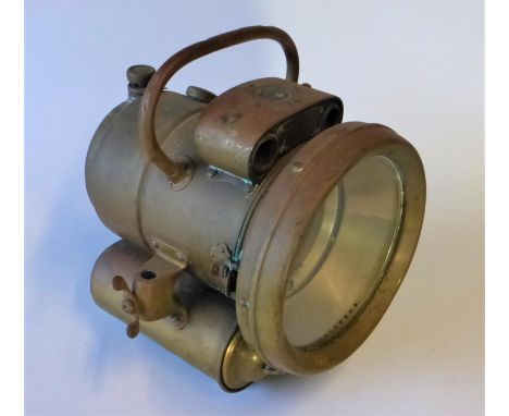 A c1908 Lucas Ltd., 'Duplex' Acetylene Gas Lamp A rarely-found self-contained lamp of the 790 series and the type frequently 