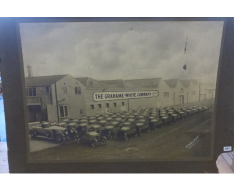 Grahame White Cycle Cars A well-known promotional photographic print, laid to card, early 1920s, from the J.N.Birkett, Shephe