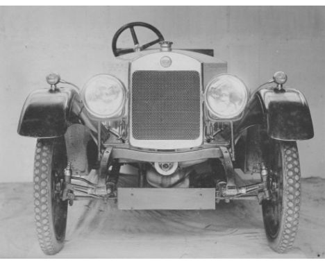 Charron Laycock A c1920 promotional album of monochrome photographs imaging the factory, chassis shop, the 10hp car, Coupe, F