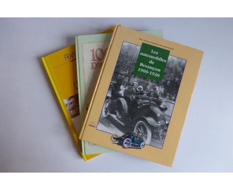 French Text Books A good assortment of titles, including Les Automobiles de Besancon 1900-1930 (with a typed translation), 11