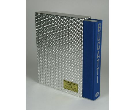 Bugatti Magnum by Hugh Conway, 1989, retaining its distinctive engine-turned slipcase and chassis plate numbered 1987. A comp