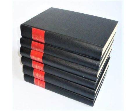 La Vie Automobile Jan 1920 to Dec 1922, Six 4vo volumes bound in black cloth with maroon leather labels with gilt lettering t