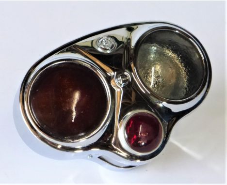 A Lucas Ltd. Owl-Eye Rear Lamp A fully-restored brake, reversing and rear light example, with excellent chromium-plating, ori