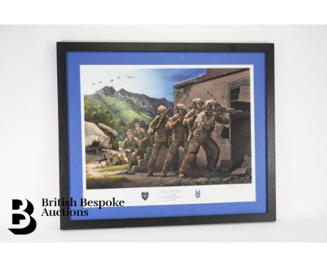 Kevin Lyles (20th century) limited edition print commissioned by A Sqn 22 SAS to mark the occasion of it's 60th anniversary, 