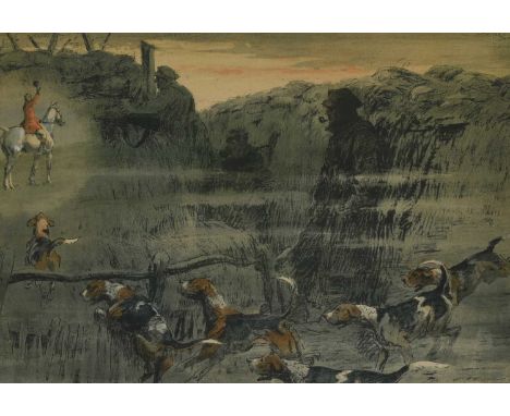 After Charles Johnson Payne ''Snaffles'' (1884-1967)"That far far away echo"Signed in pencil, with the Snaffles bit blindstam