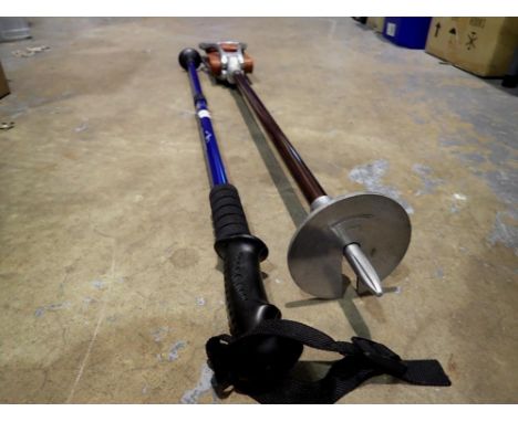 Adventuridge walking stick and a H 10 shooting stick. Not available for in-house P&amp;P 