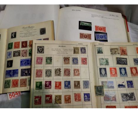 Stanley Gibbons commemorative stamp albums and two others. UK P&amp;P Group 2 (£20+VAT for the first lot and £4+VAT for subse