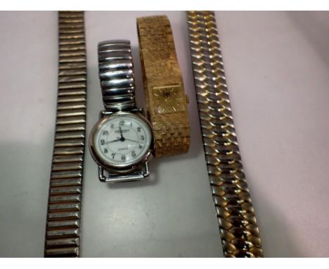 Two wristwatches and two wristwatch bracelets. UK P&amp;P Group 1 (£16+VAT for the first lot and £2+VAT for subsequent lots) 