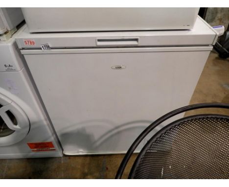 Logik chest freezer, 75 x 50 x 100 cm. All electrical items in this lot have been PAT tested for safety and have passed. This