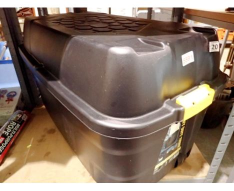 Heavy duty storage trunk 175 litre capacity, wheeled and lockable. Not available for in-house P&amp;P 