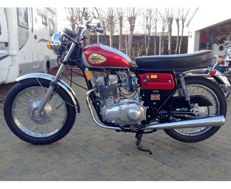 In late 1970 BSA unveiled a revised version of the mighty Rocket 3. Although the frame remained largely as before the voluptu