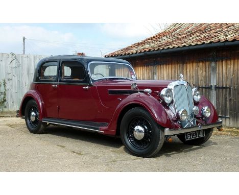 - Formerly the property of well-known Rover enthusiast Bernard Gee 

- Six-cylinder engine of 2147cc giving a maximum speed o