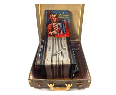 A cased Viceroy accordion