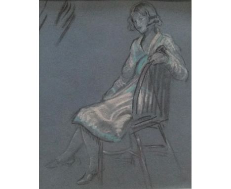 Harry John PEARSON (1872-1933) pastel portrait of the artists niece", studio stamped to paper verso, framed,29 x 24 cmFine, w