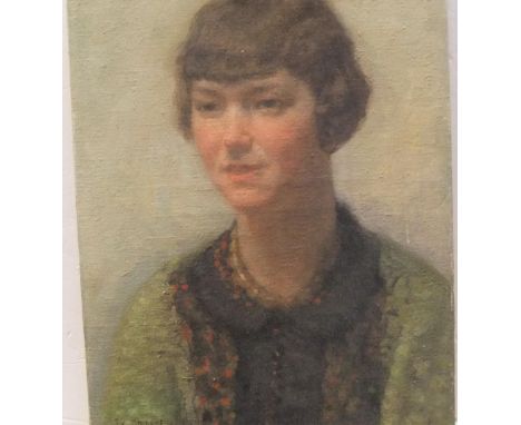 Frans SMEERS (1873-1960) 1929 oil on canvas portrait of a young lady, signed and dated, unframed49 x 38 cmGenerally, fine, cl