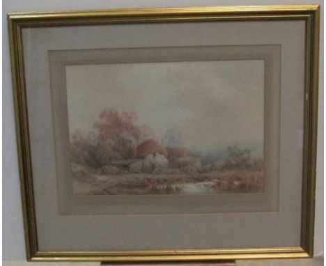 Rubens SOUTHEY (1881-1933) watercolour "A grey day, Dartford", pencil signed to mount, framed25 x 36 cm 