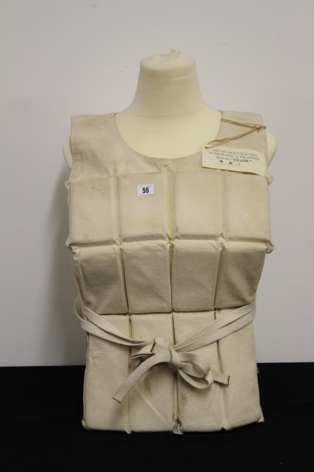 R.M.S. TITANIC Life jacket used in James Cameron's blockbuster
