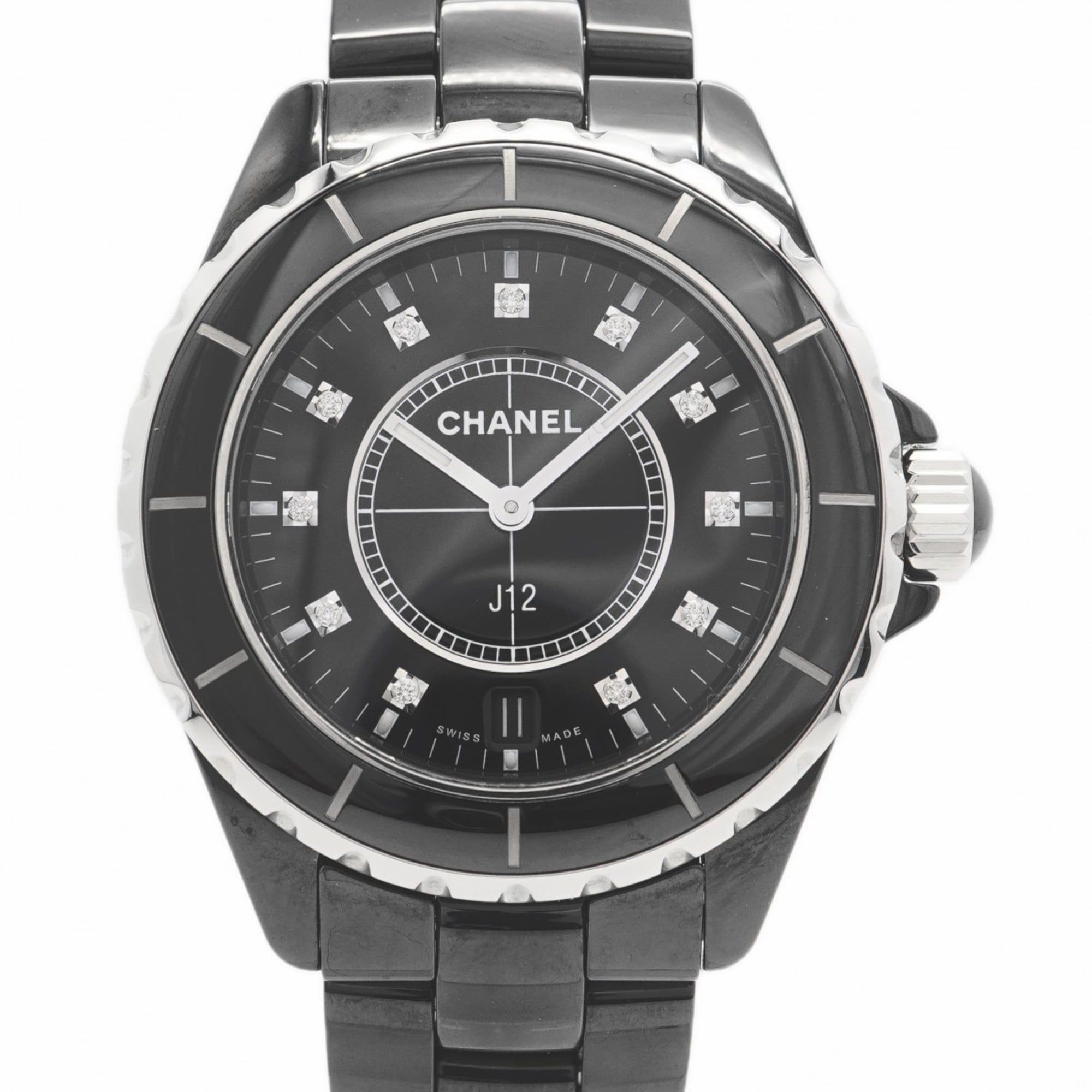 Chanel J12 H2124 Black Dial Men's Watch