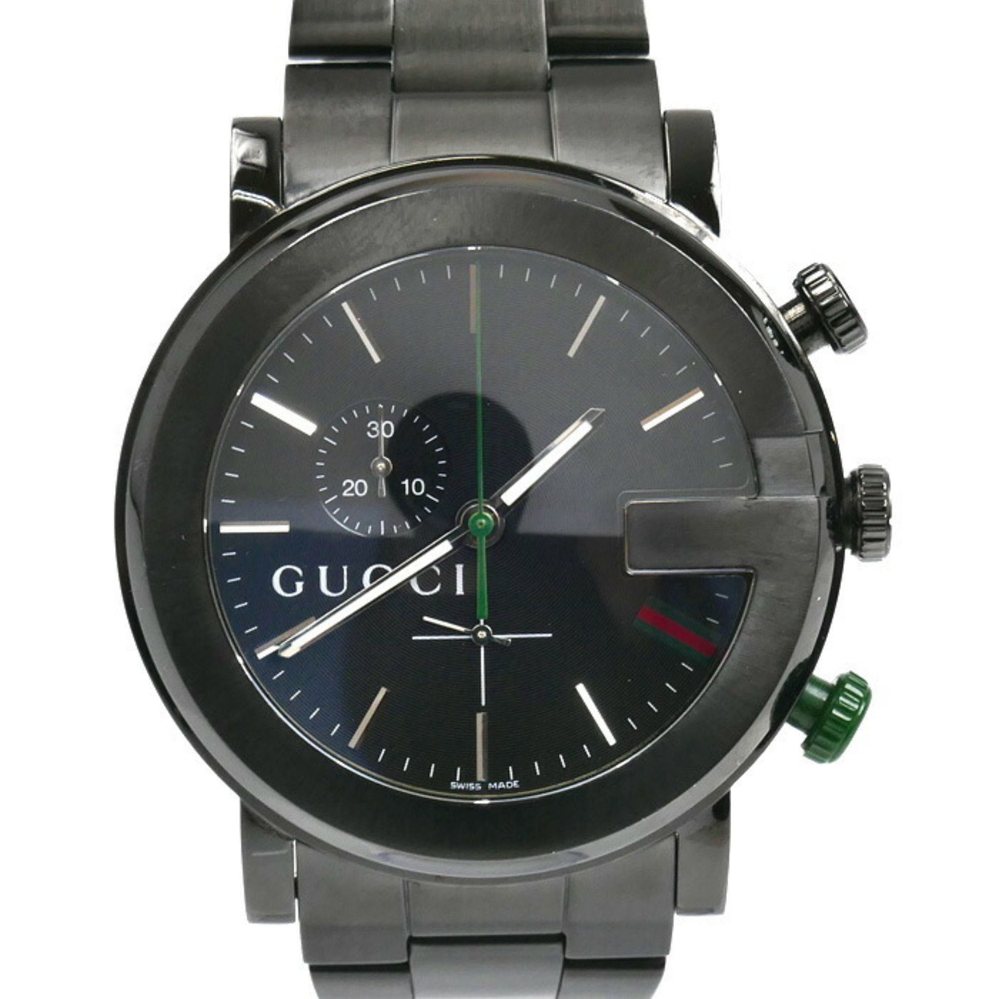GUCCI Gucci Chronograph Watch, Battery-Operated, YA101331/101M, Men's