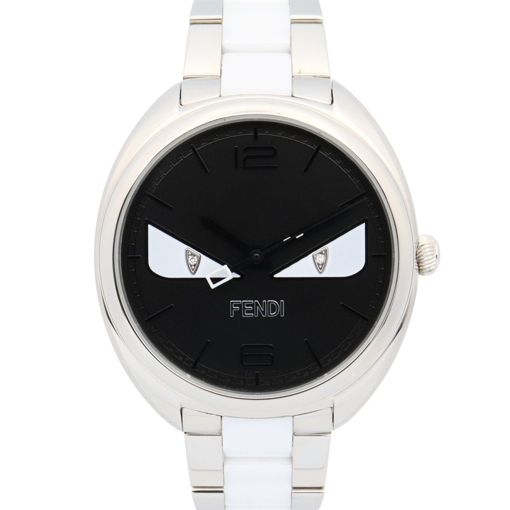 Fendi Bugs Monster Watch, Stainless Steel, Women's, Black, 21000M