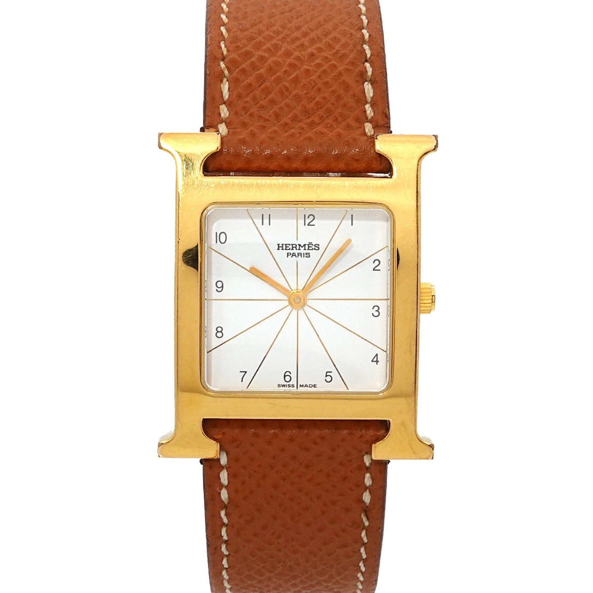 Hermès H Watch HH1.501 Men's White Quartz