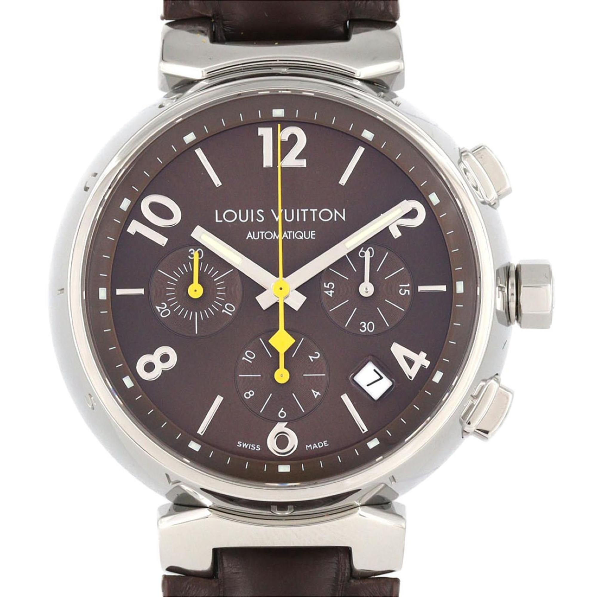 Louis Vuitton Tambour Chrono Q1121 SS Automatic Watch