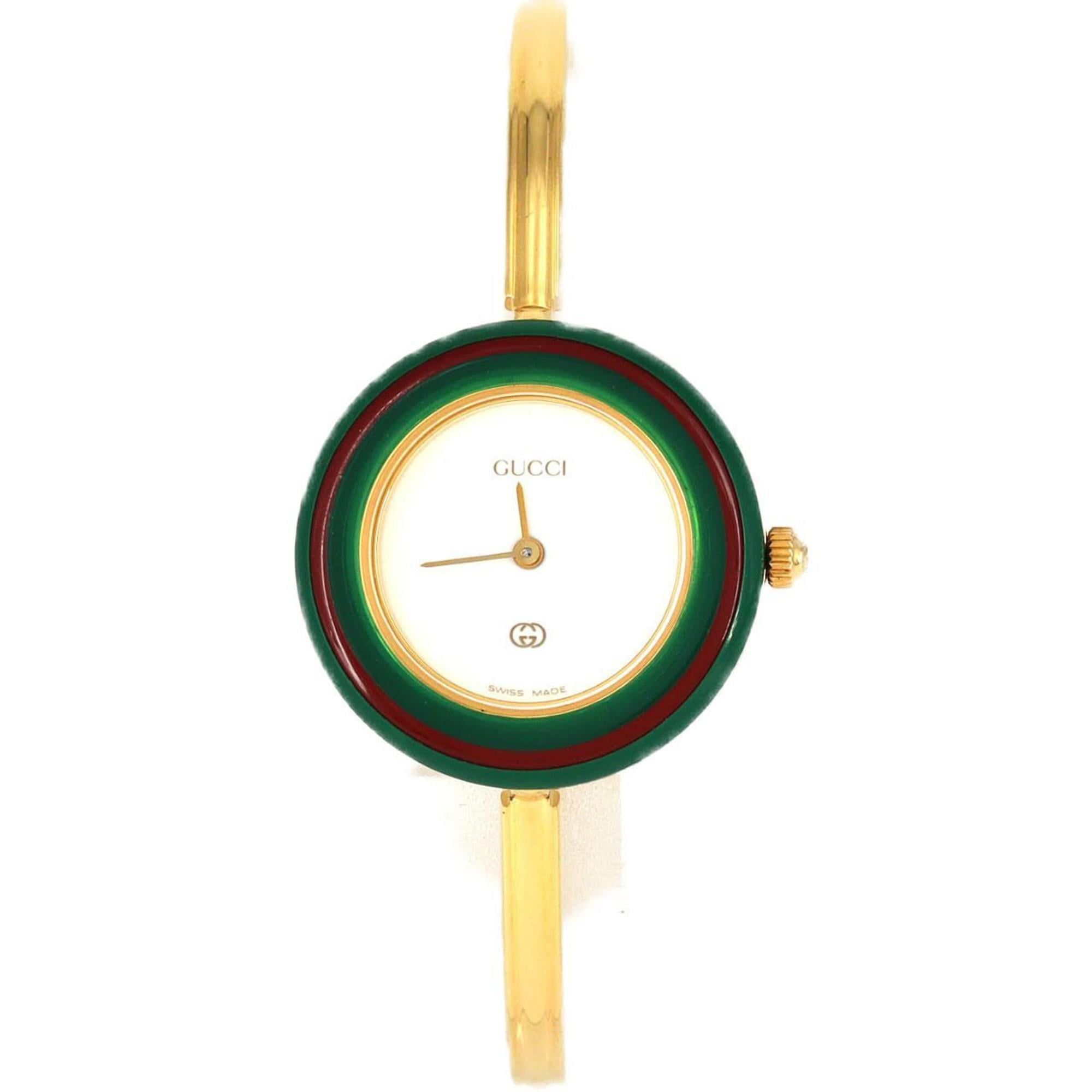Gucci Change Ring GP S size 11 12 Quartz Watch