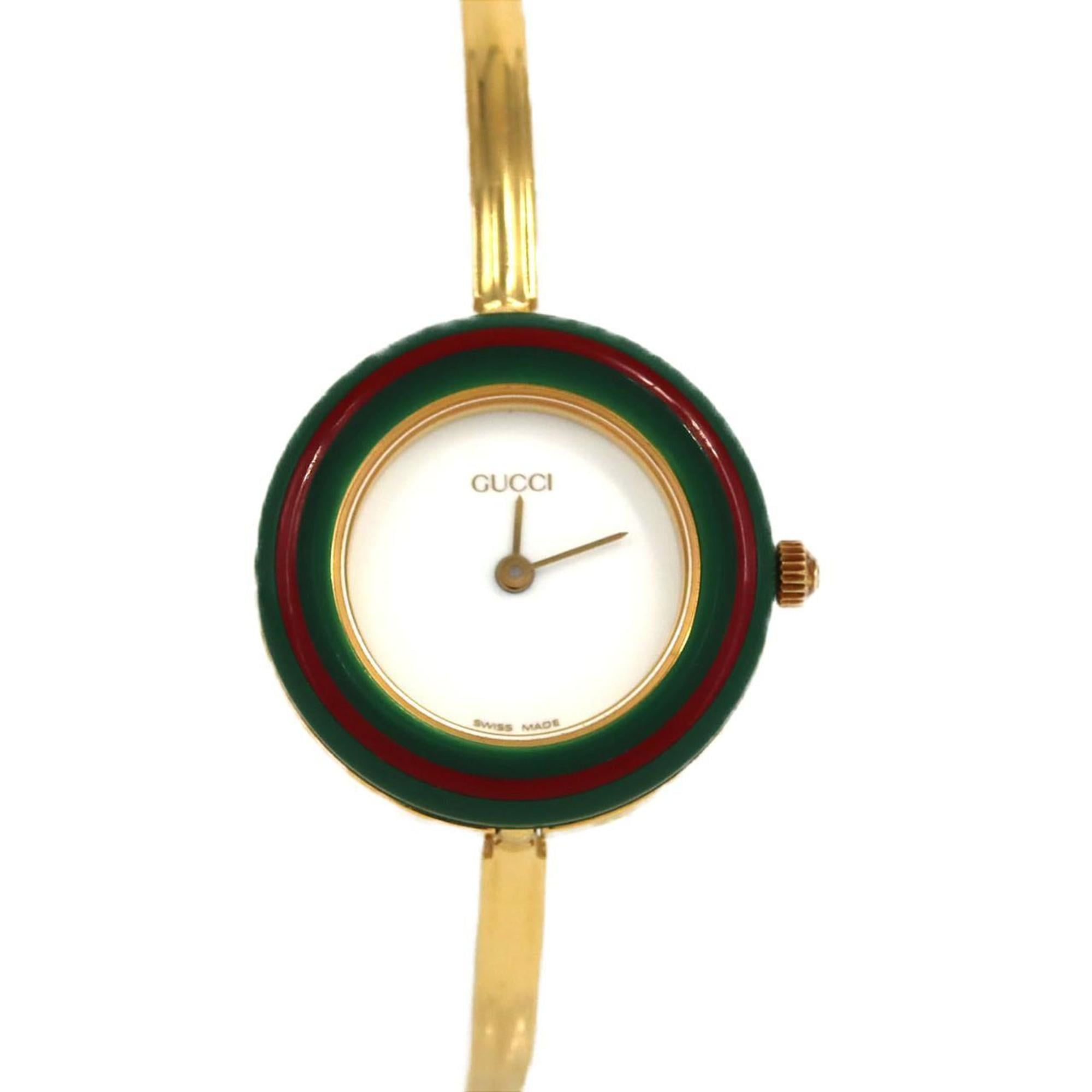 Gucci Change Ring GP Medium Size 11 12.2 Quartz Watch