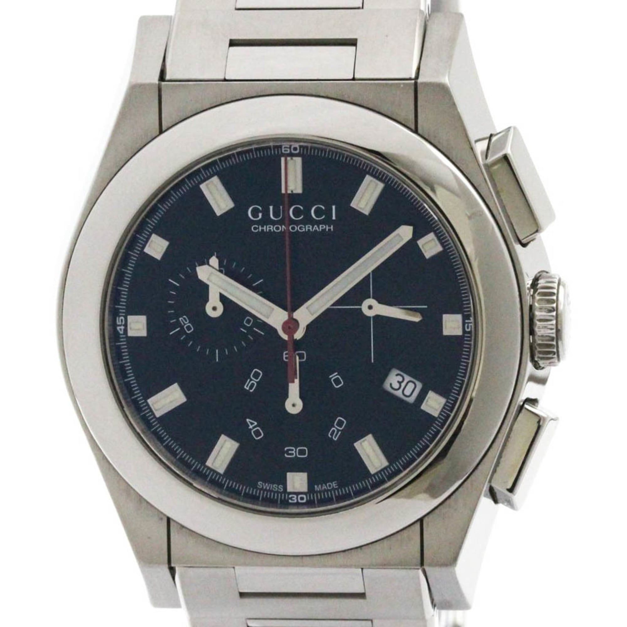 GUCCI Pantheon Stainless Steel Quartz Mens Wtatch YA115235