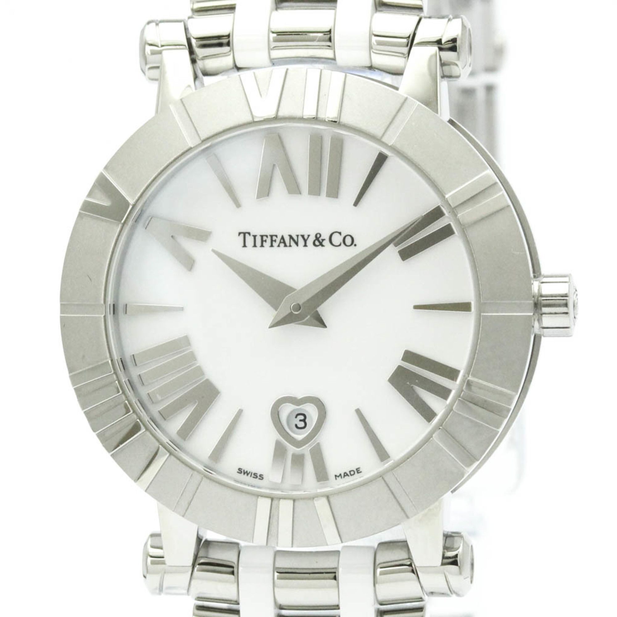 TIFFANY Atlas Ceramic Steel Ladies Watch Z1300.11.11A20A00A Polished