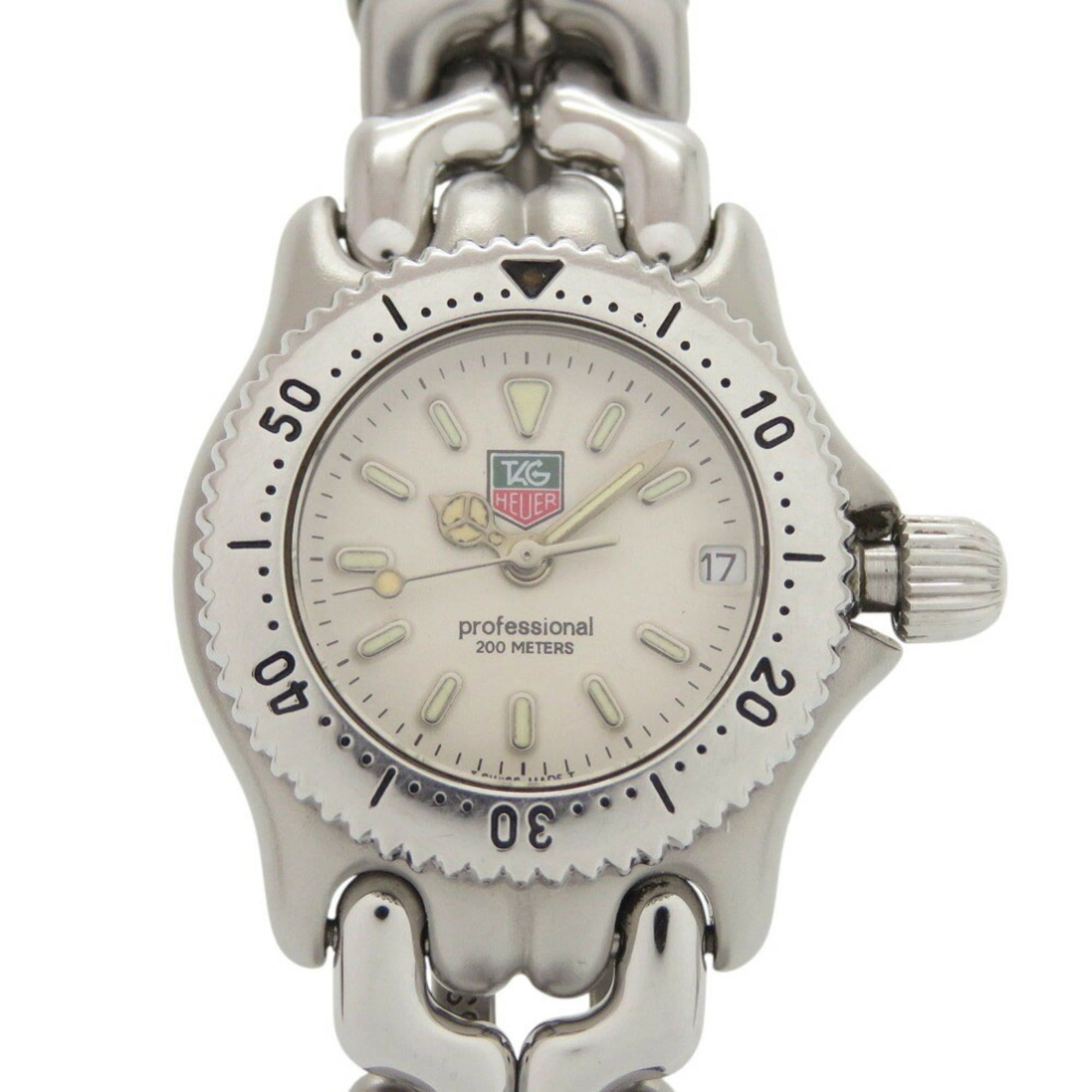 TAG Heuer S99.008 Cell Stainless Steel Cream Silver Quartz Watch 1045TAG HEUER