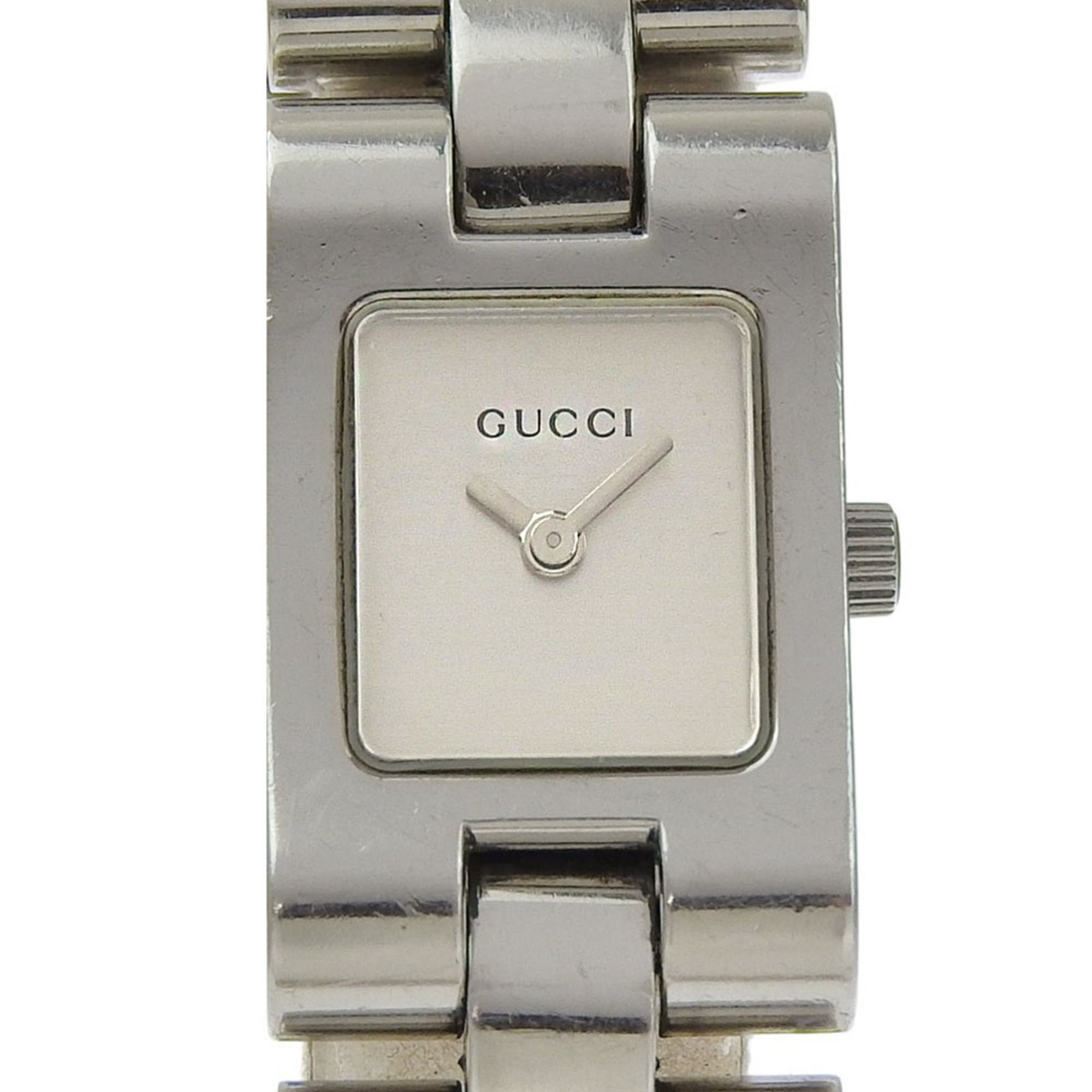 Gucci GUCCI watch 2305L stainless steel quartz analog silver dial women's