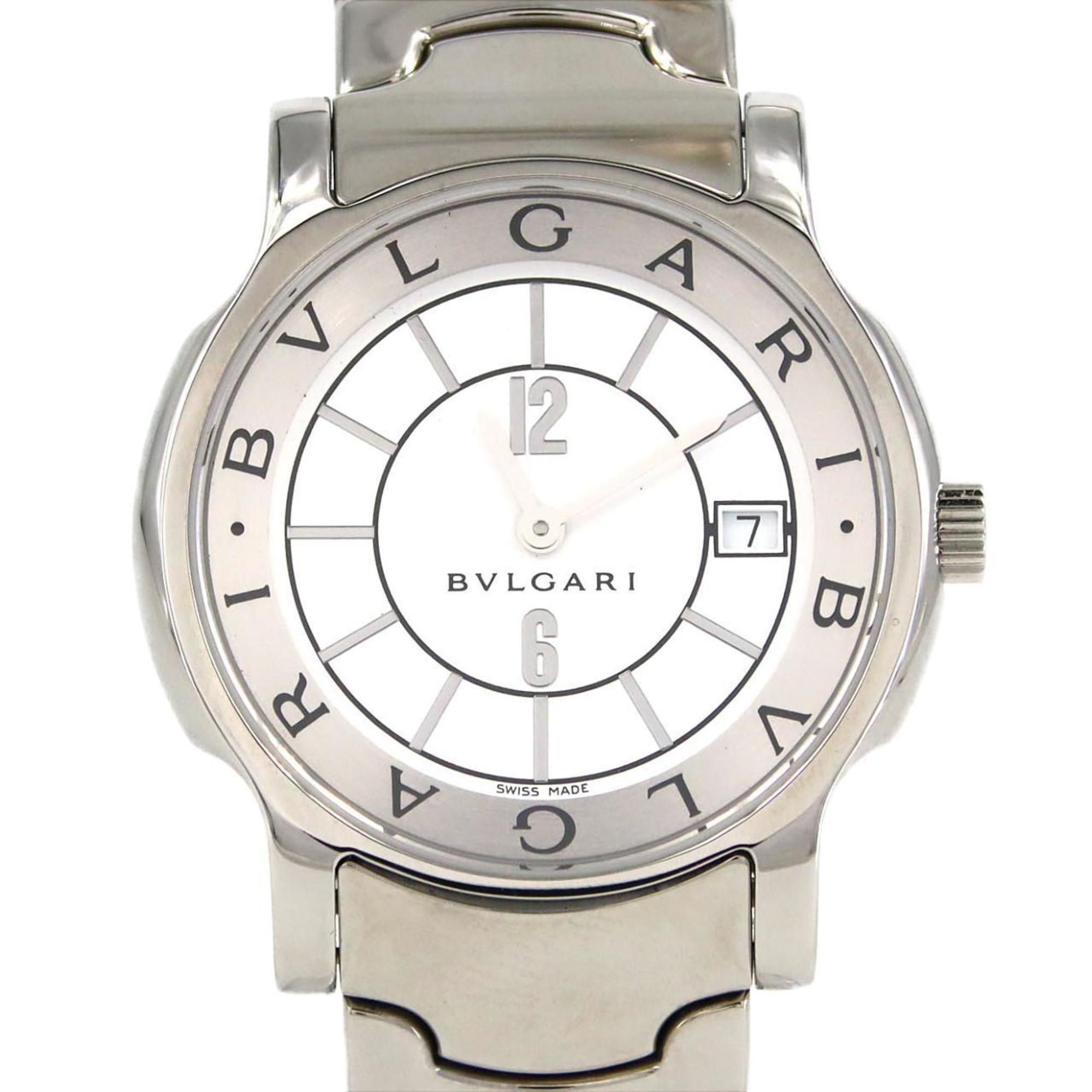 Bulgari Solotempo ST35S ST35WSSD Stainless Steel Quartz Watch