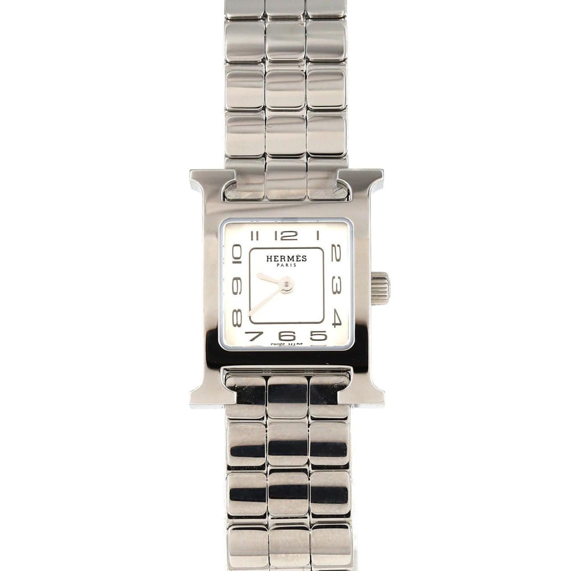 Hermès H Watch HH1.110 SS Quartz Wristwatch