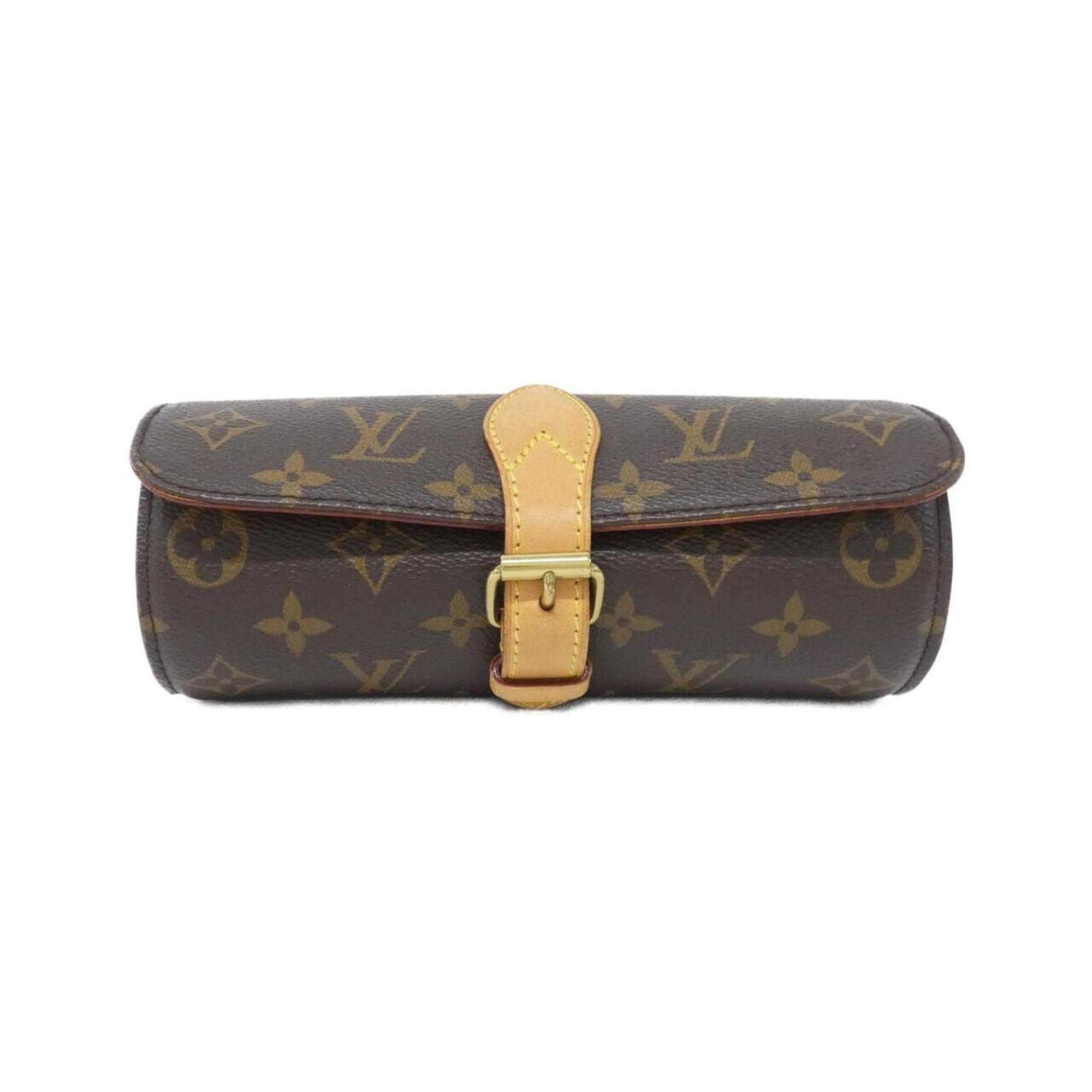 Louis Vuitton Monogram Etui 3 Montres M47530 Watch Case