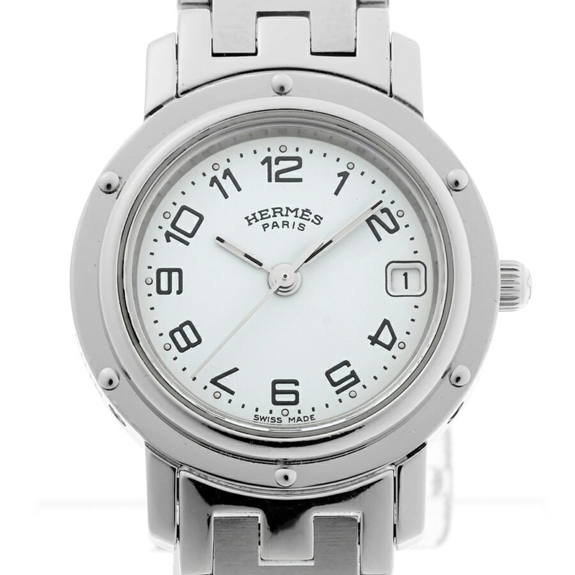 Hermes HERMES Clipper CL4.210 White Quartz Watch A-159940