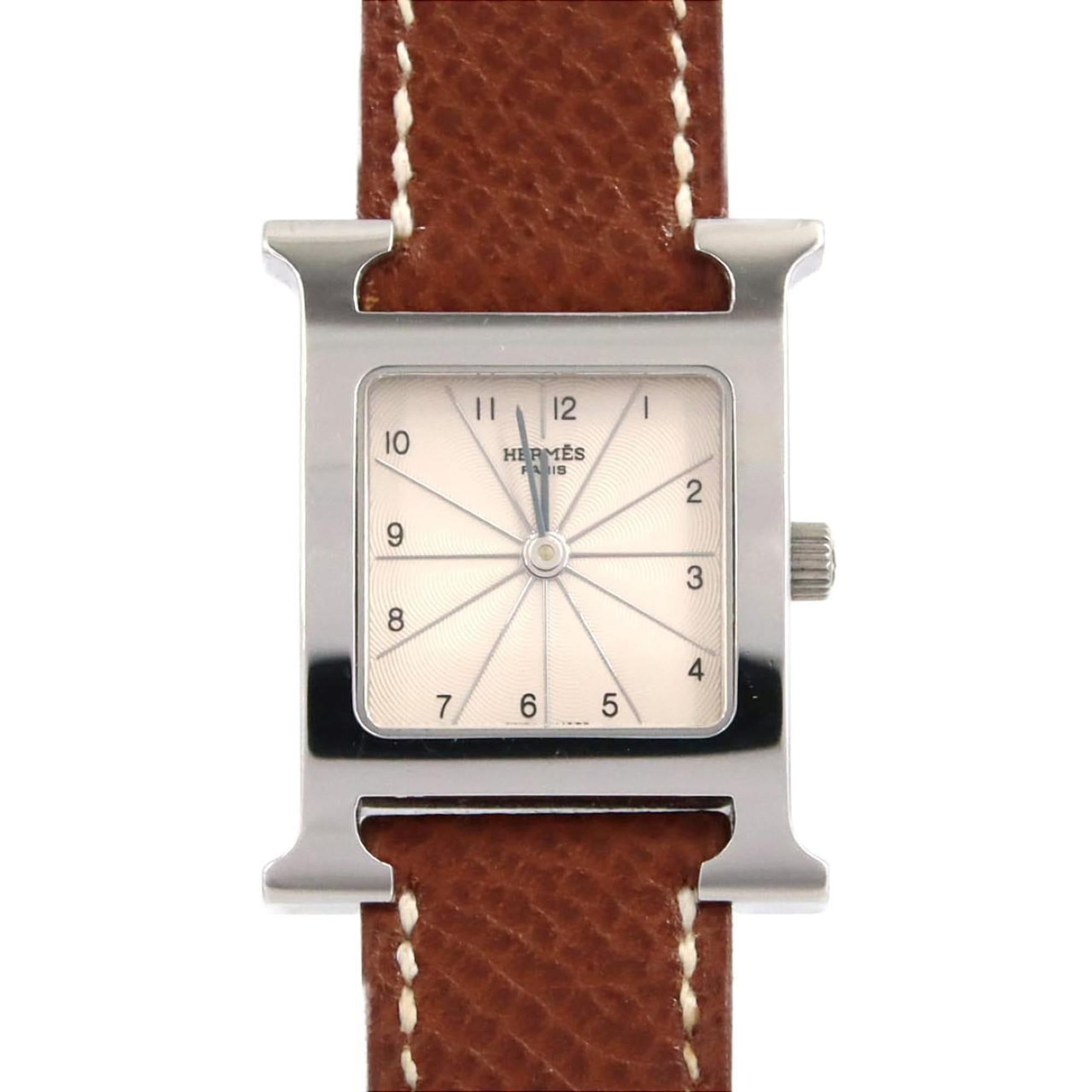 Hermès H Watch HH1.210 SS Quartz Wristwatch